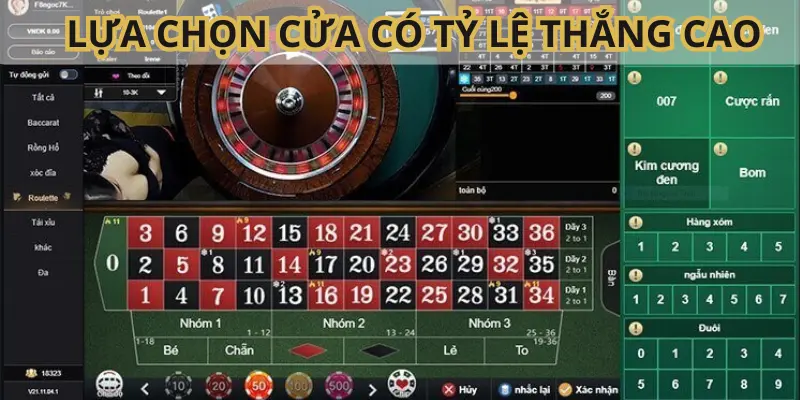 Khi chơi anh em nên áp dụng chiến thuật chơi Roulette thắng lớn