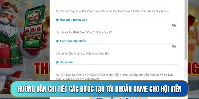 Hướng dẫn chi tiết các bước tạo tài khoản game cho tân hội viên